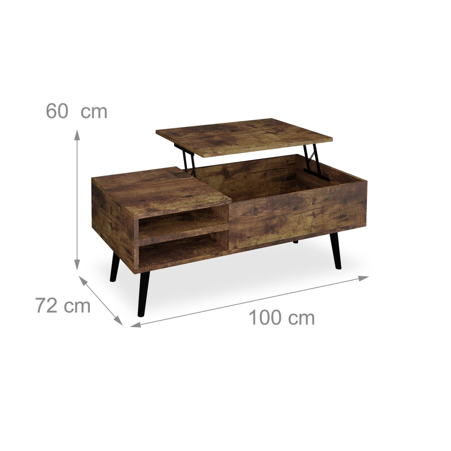 Niche trolley with 3 levels