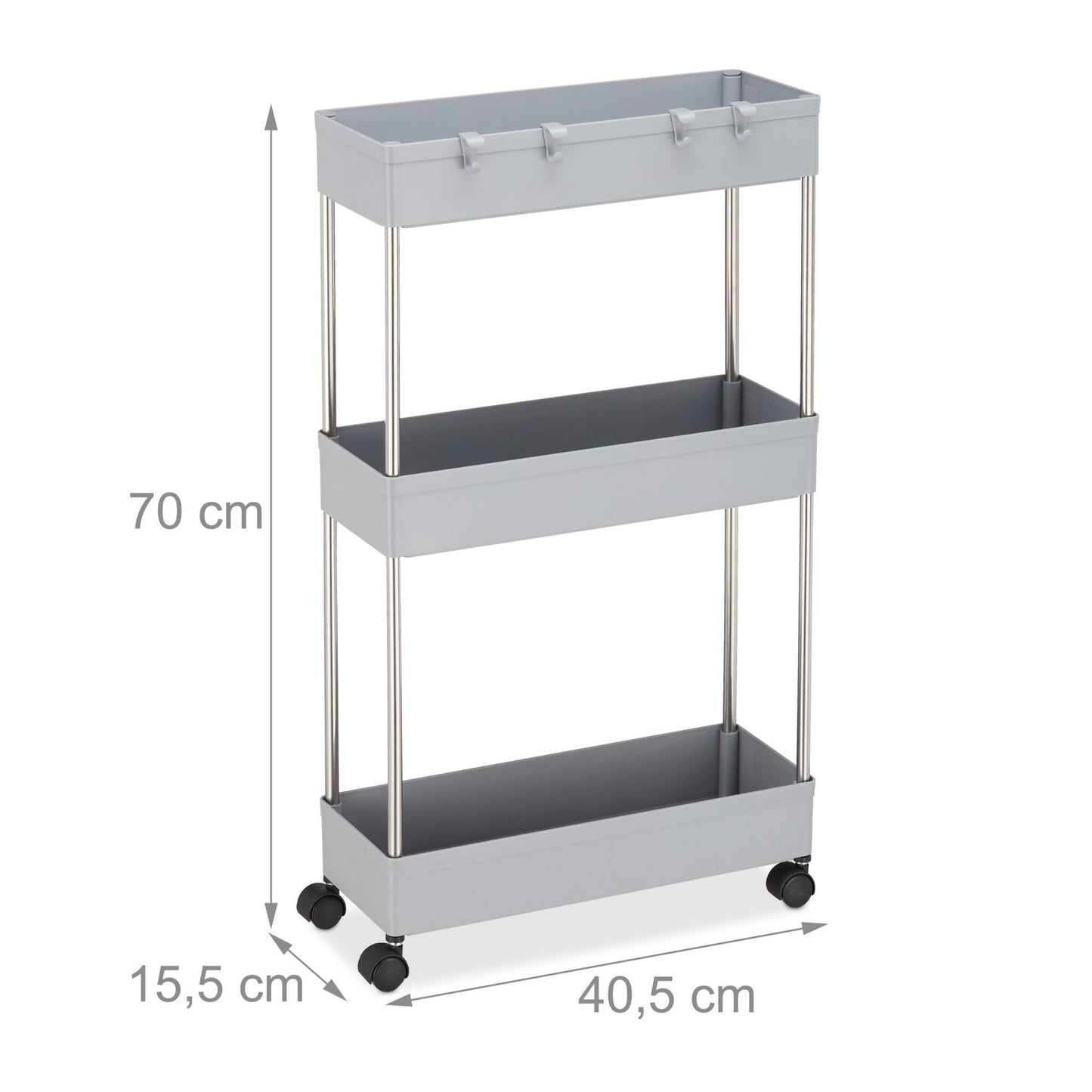 Niche trolley with 3 levels