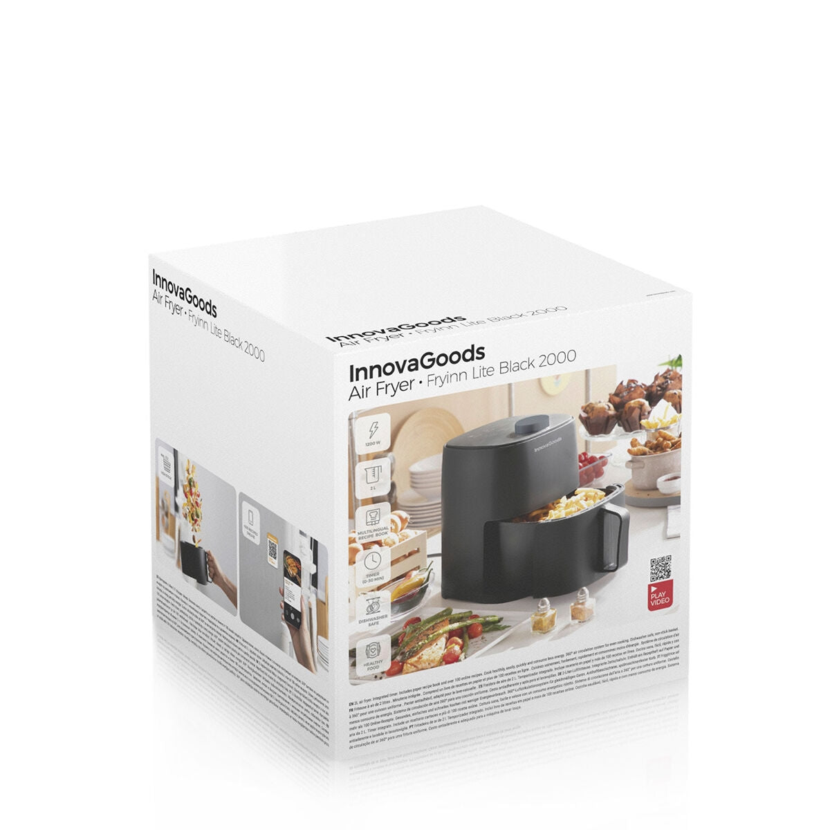 No-Oil Fryer InnovaGoods Fryinn Lite 2000 Black 1200 W 2 L