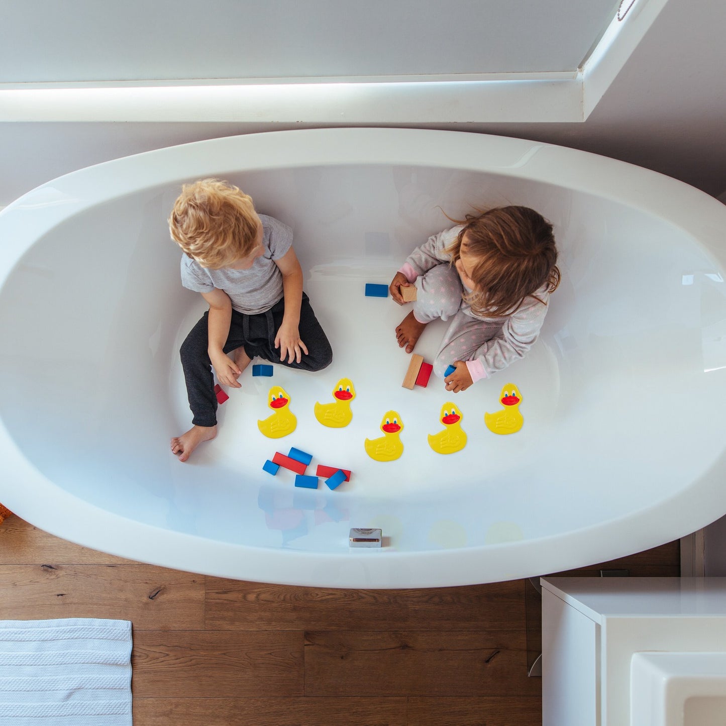 Non-Slip Bath Stickers Ducks, Set of 5