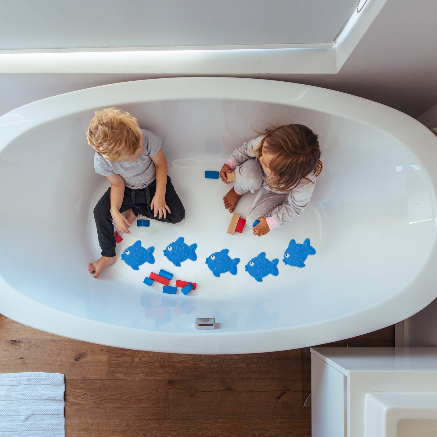 Non-Slip Bath Stickers Fish, Set of 5
