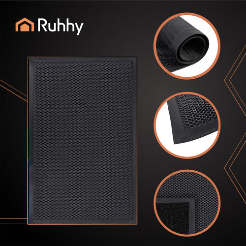 Non-Slip Entrance Mat, 90x60cm, TPE Rubber