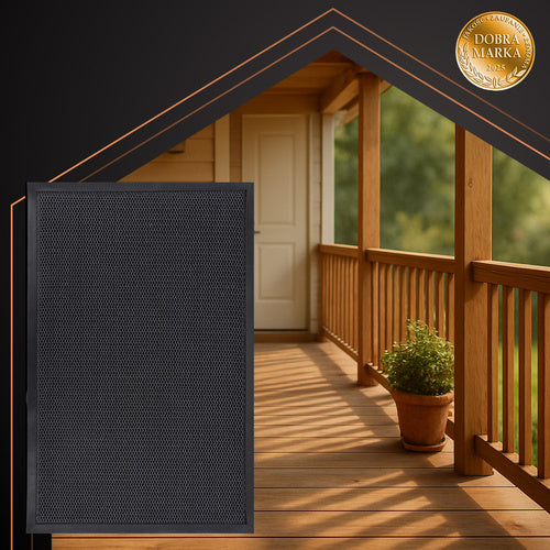 Non-Slip Entrance Mat, 90x60cm, TPE Rubber