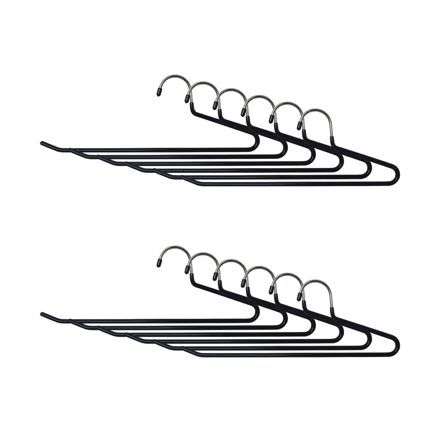 Non-Slip Metal Trouser Hangers – Space-Saving Set