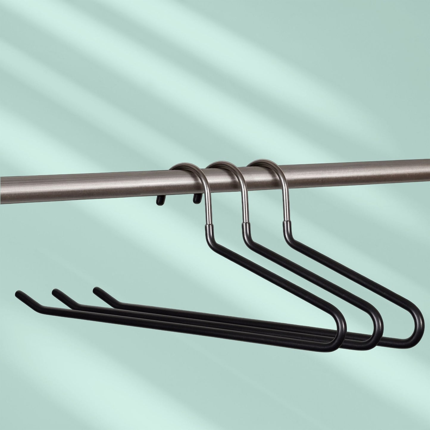 Non-Slip Metal Trouser Hangers – Space-Saving Set