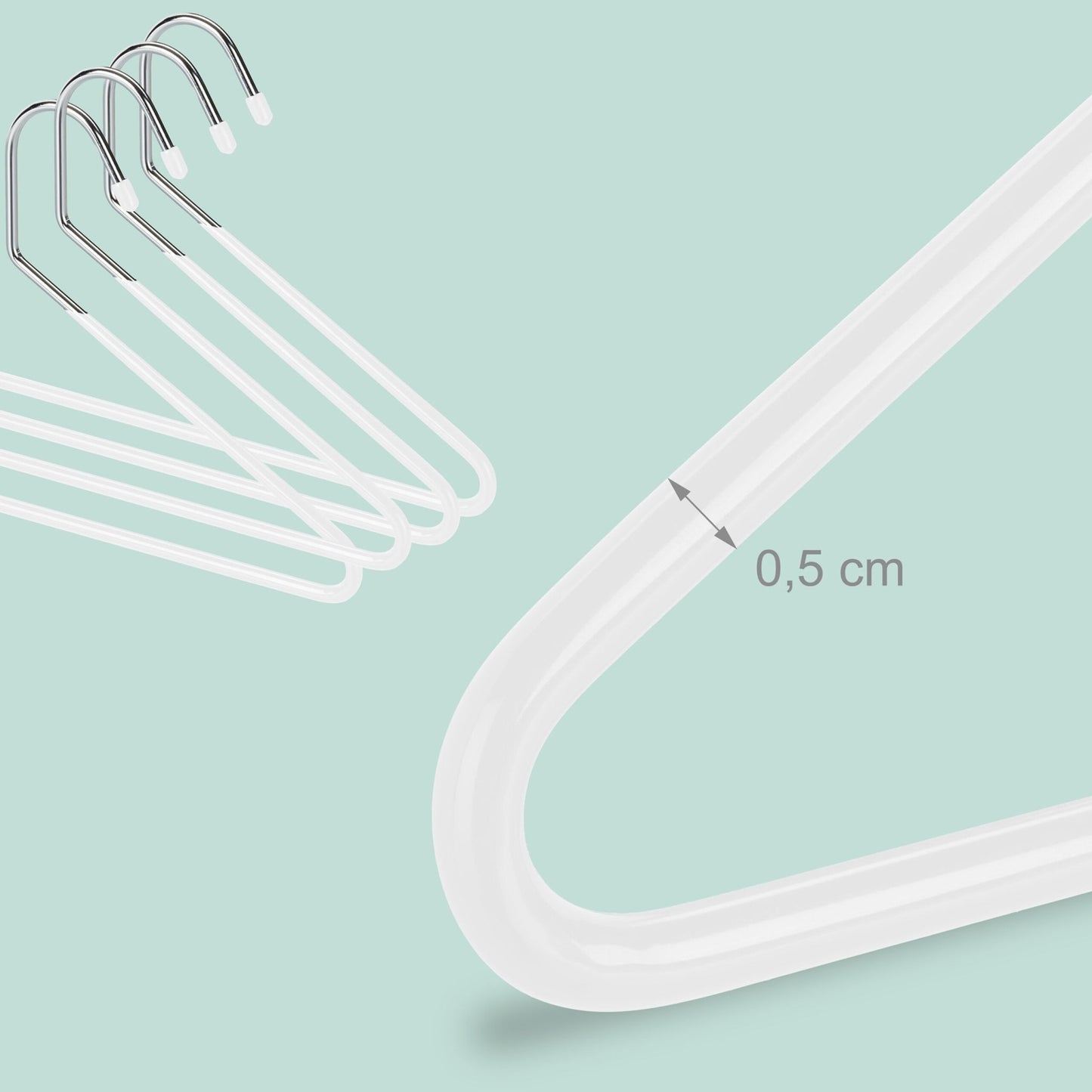 Non-Slip Space-Saving Trouser Hangers – Set of 10
