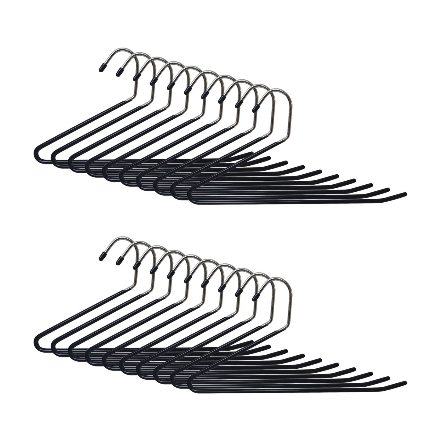 Non-Slip Space-Saving Trouser Hangers, Set of 5