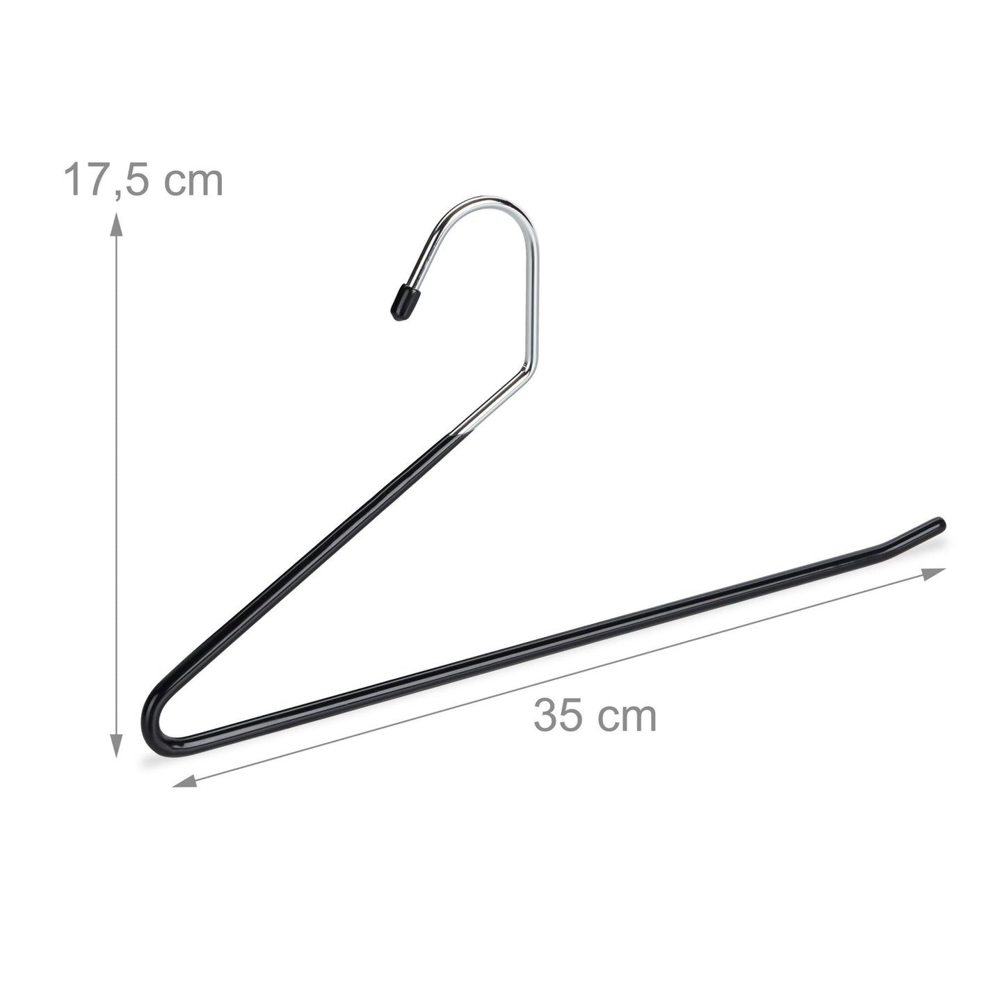 Non-Slip Space-Saving Trouser Hangers, Set of 5