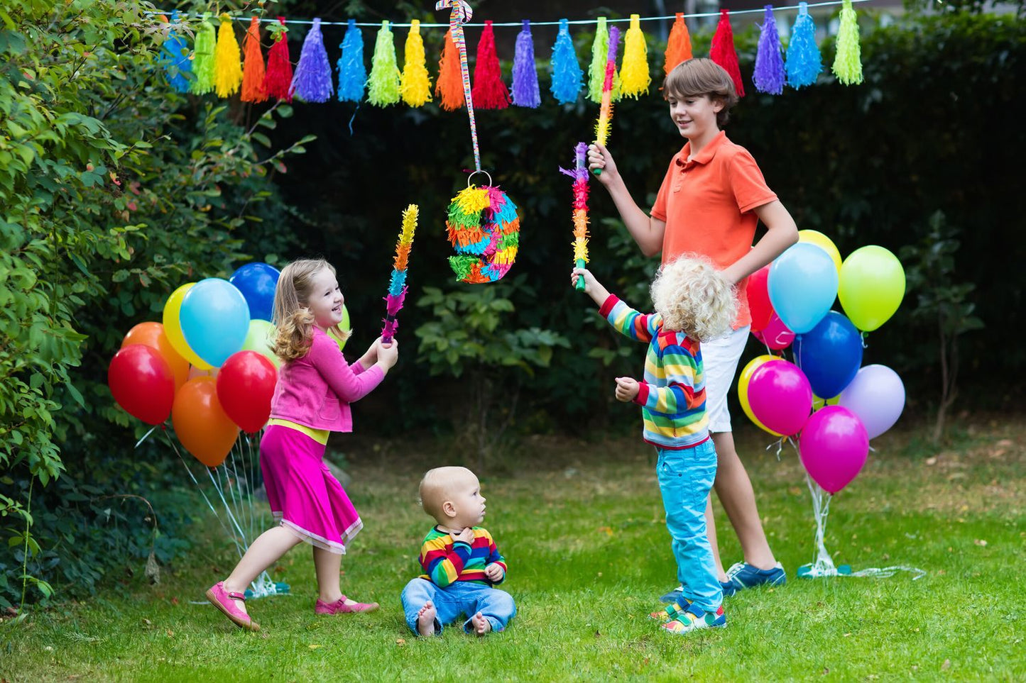 Number 9 Piñata for Kids' Birthday Parties
