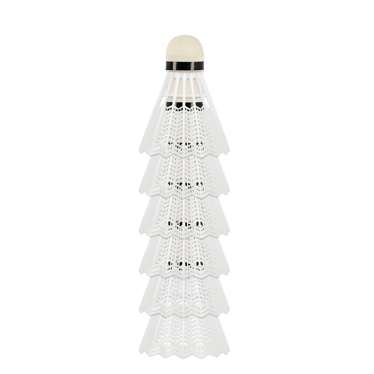 Nylon Shuttlecocks, Pack of 6