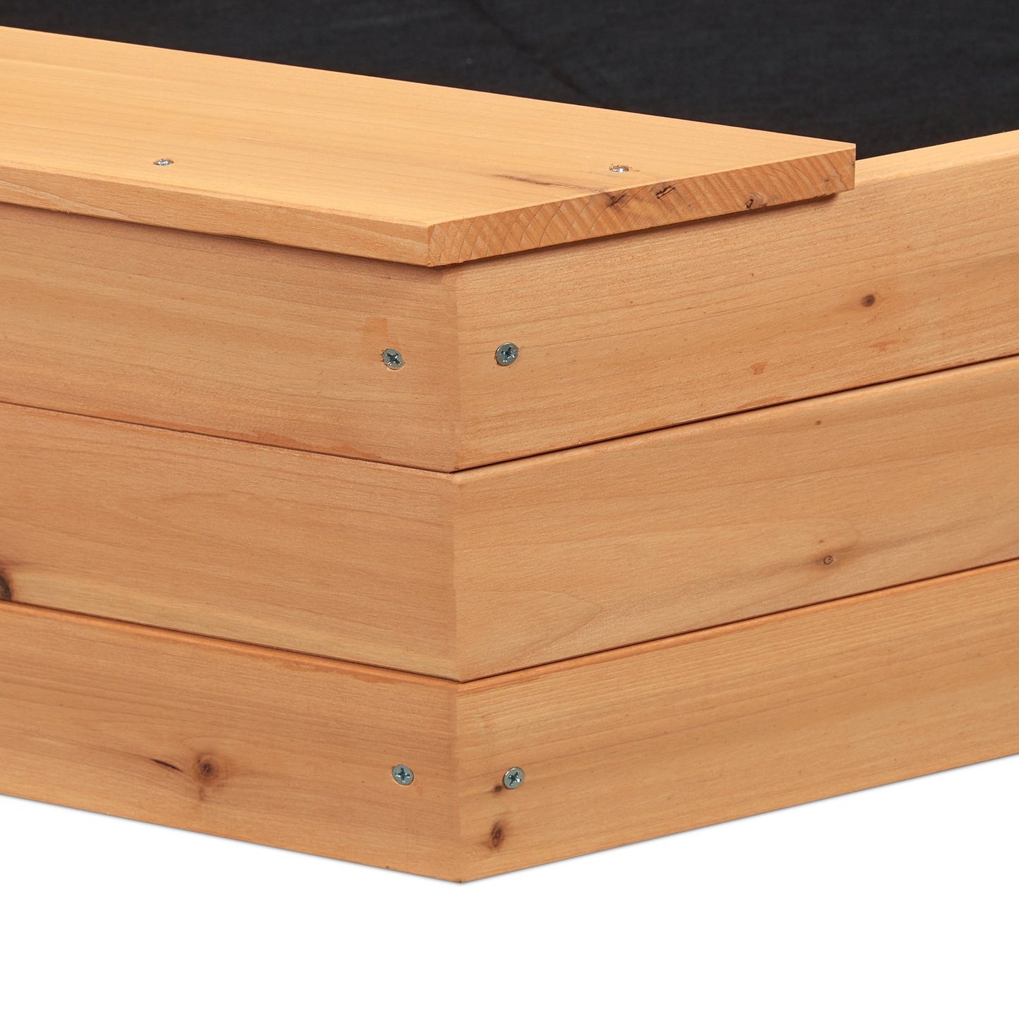 Octagonal sandbox incl. fiber cloth