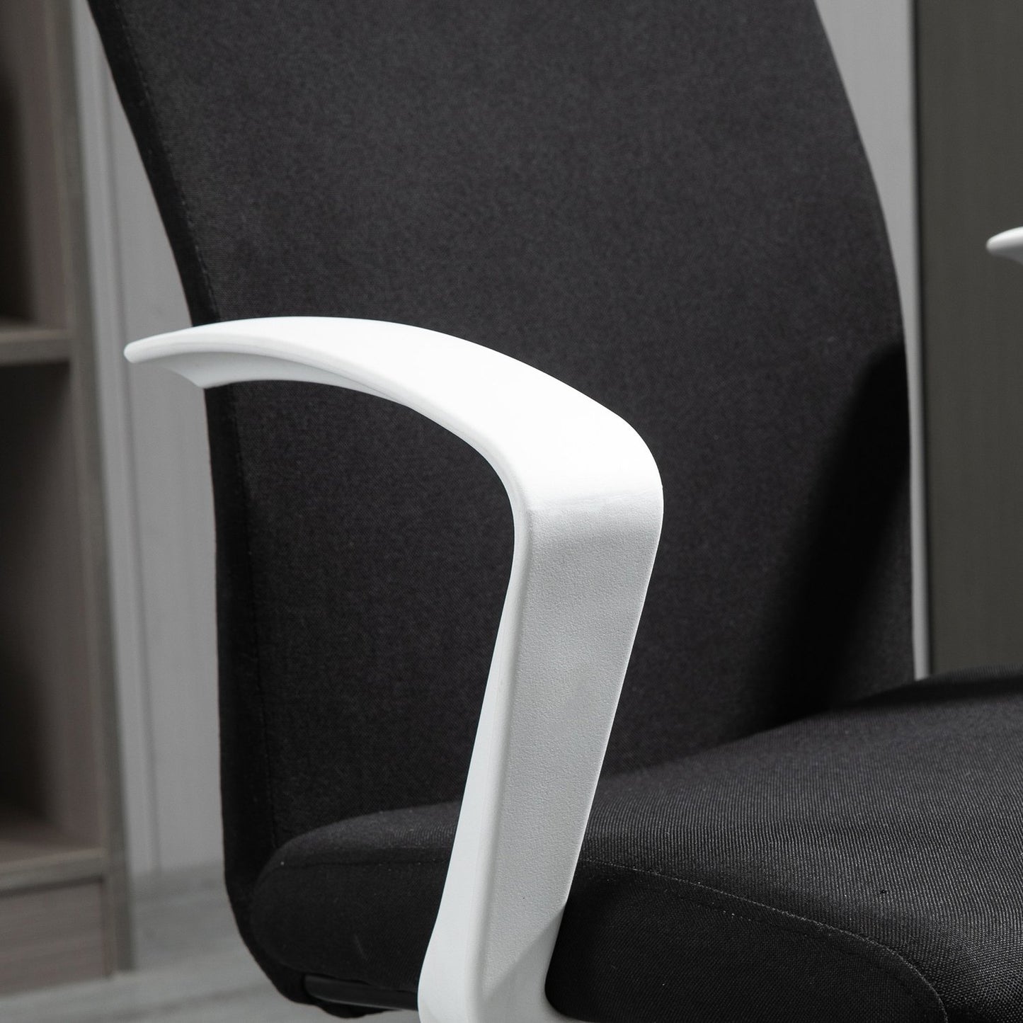 Office chair, ergonomic mesh back, 360° rotatable, black
