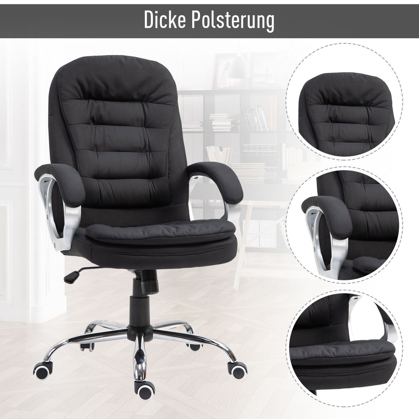 Ergonomic office chair - 360° rotatable, adjustable height