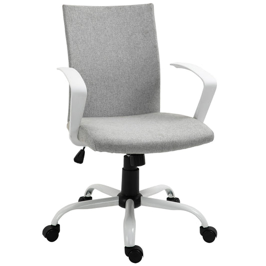 Ergonomic office chair with headrest, mesh back and swivel wheels