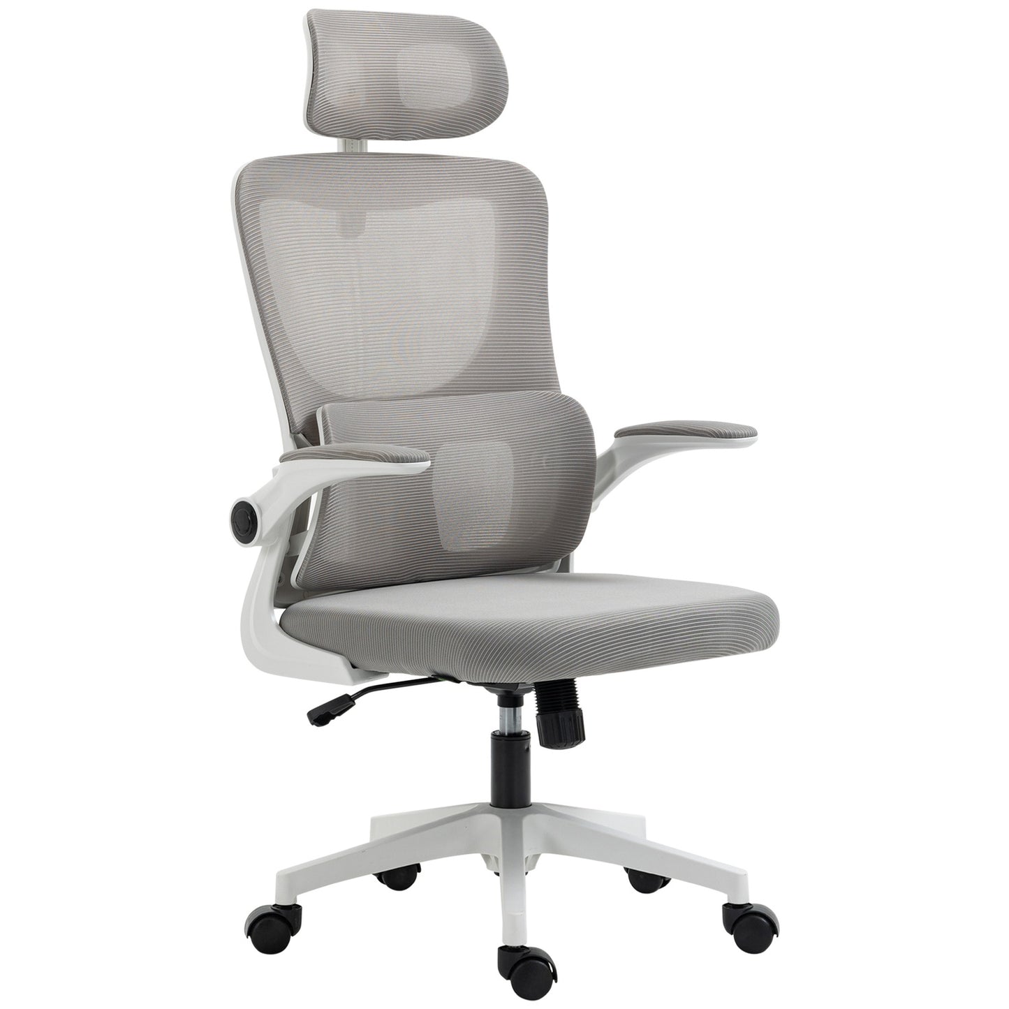 Ergonomic office chair, adjustable height, lumbar support