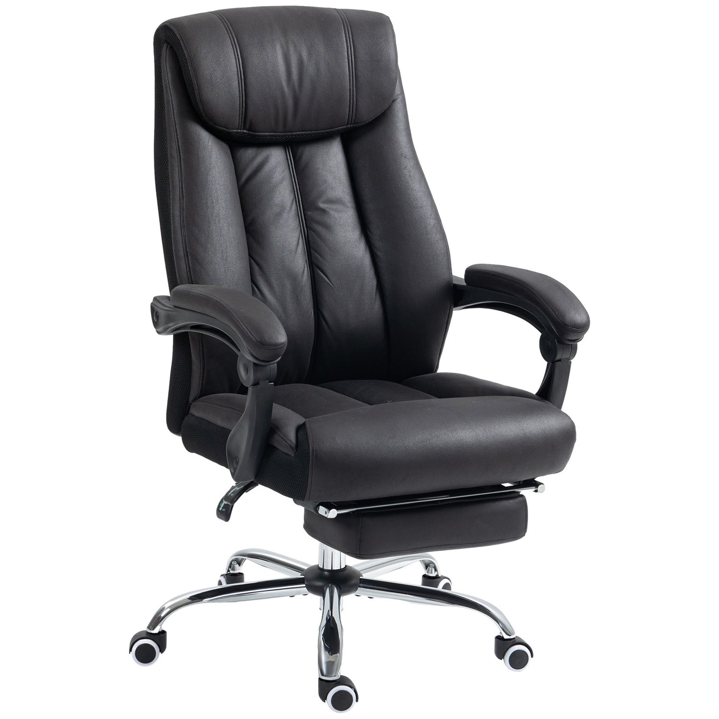 Executive Office Chair, adjustable height, black microfiber