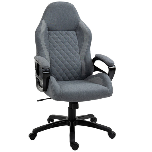 Ergonomic office chair with massage, adjustable height, grey