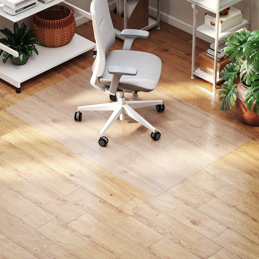 Office Chair Floor Protector, Non-Slip, 100x150 cm, Clear