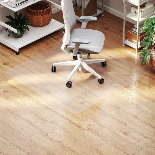 Office Chair Floor Protector, Non-Slip, 120x120 cm, Clear
