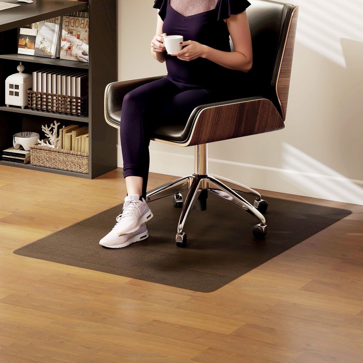 Office Chair Floor Protector, Non-Slip, 90x120cm, Clear