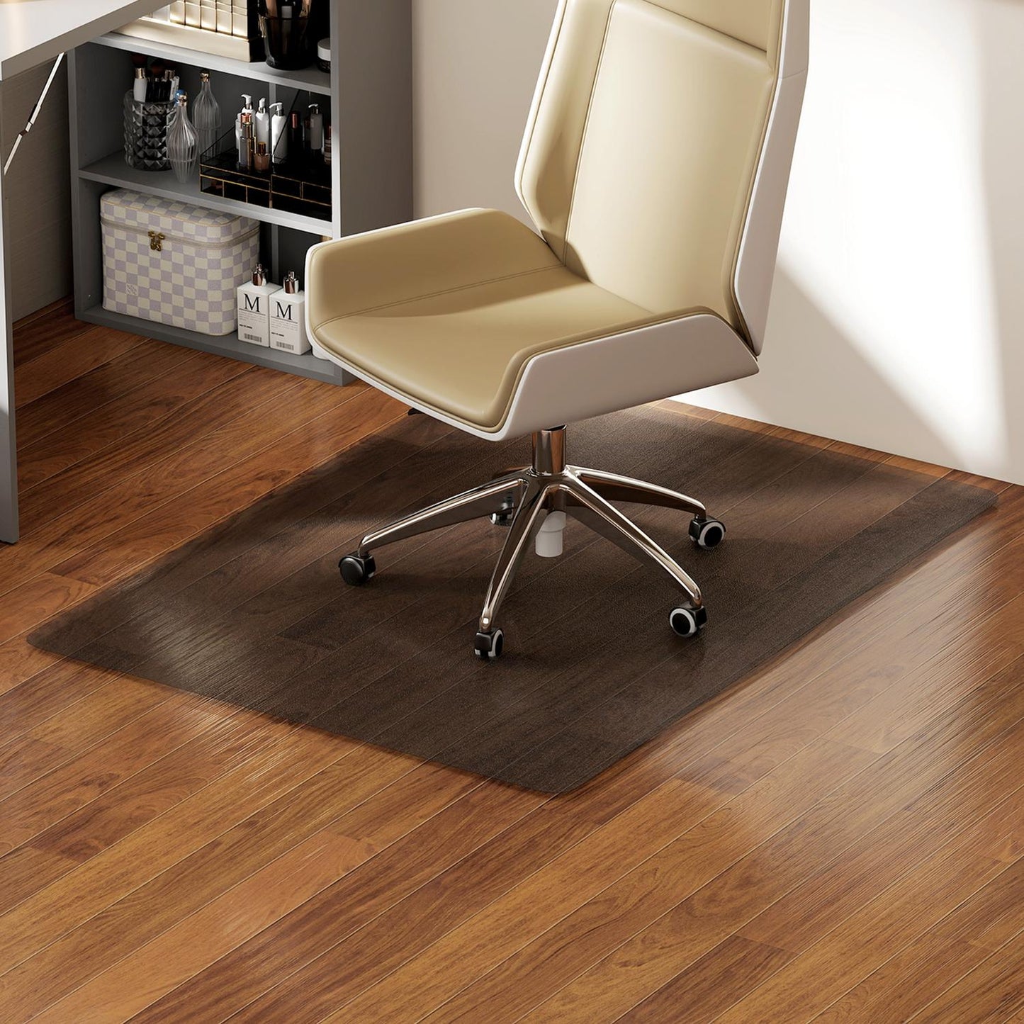Office Chair Floor Protector, Non-Slip, 90x120cm, Clear