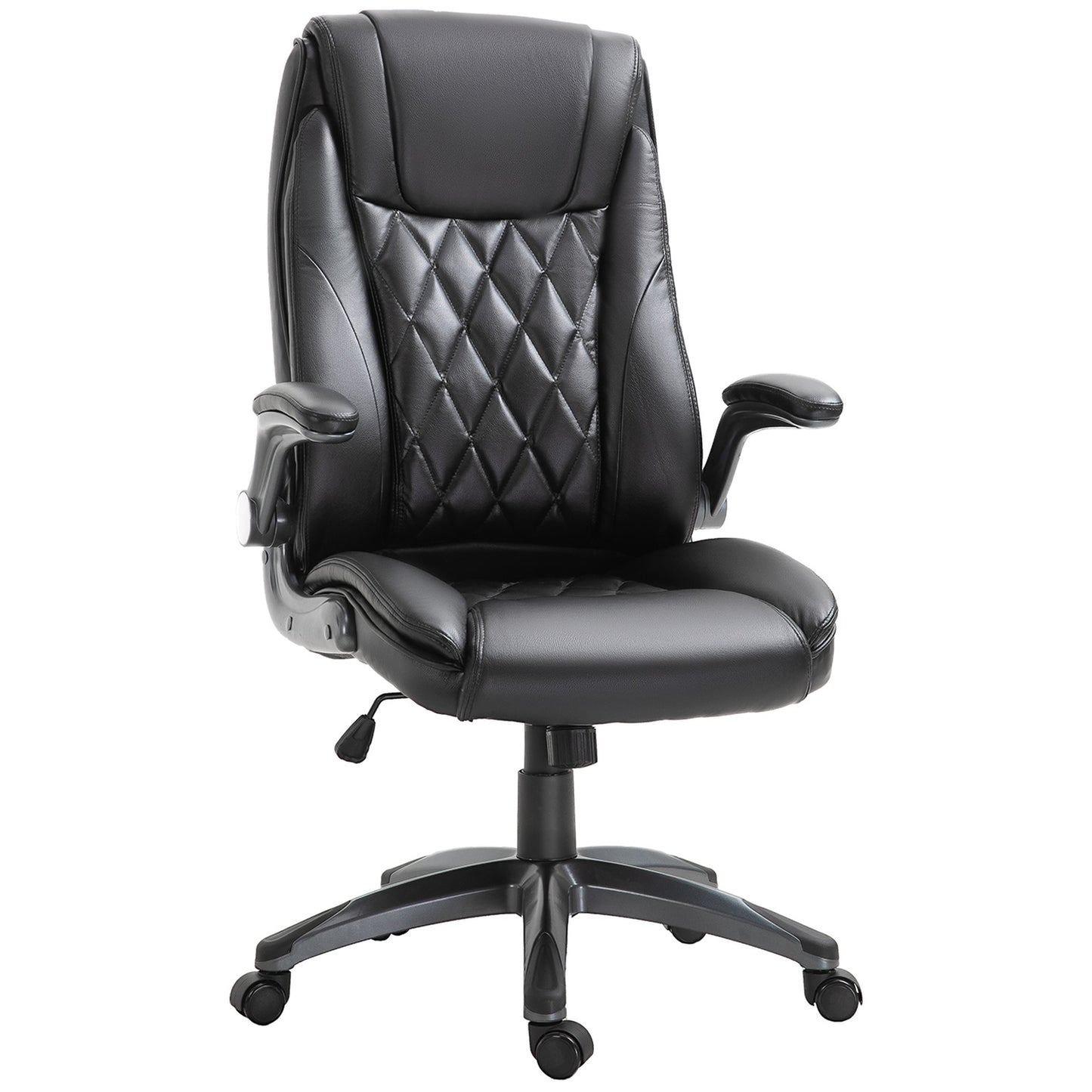 Ergonomic office chair, swivel - adjustable height, black