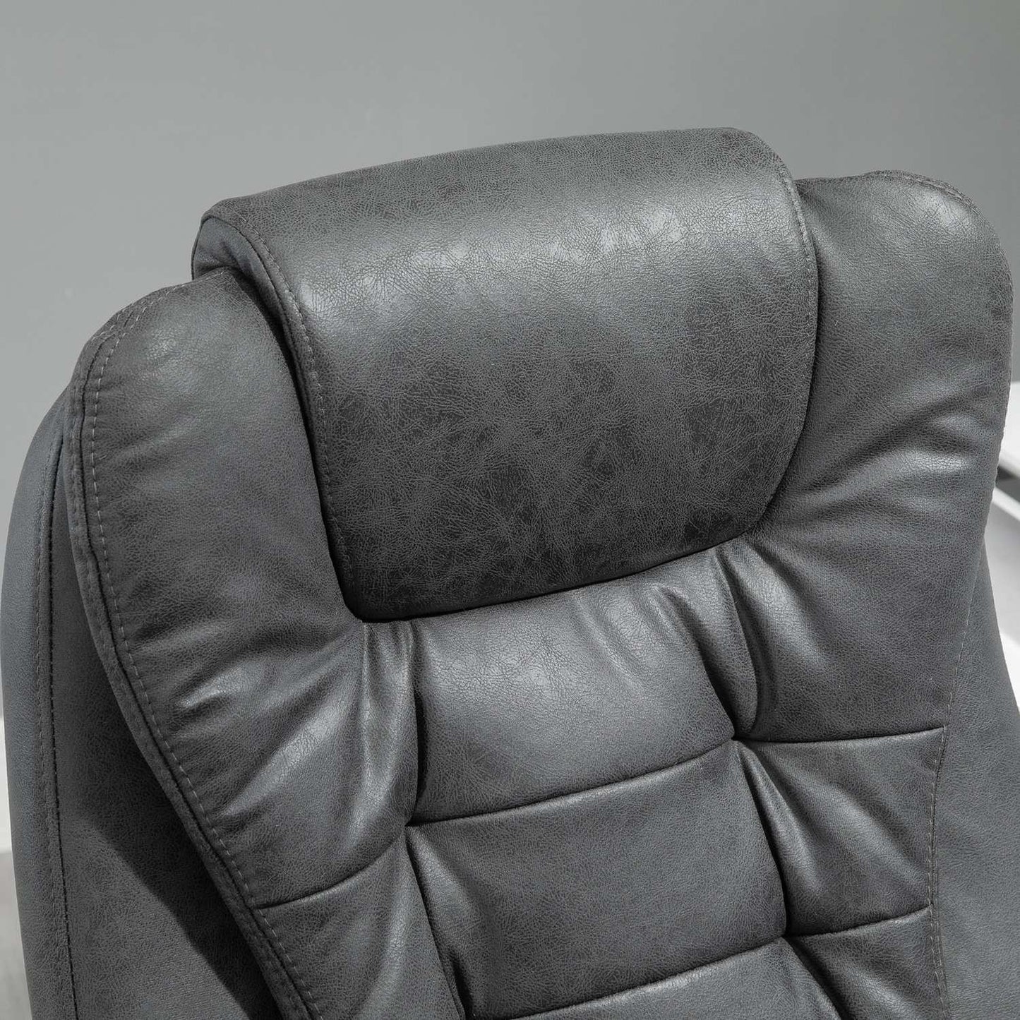 Ergonomic office chair with massage, heating & footrest