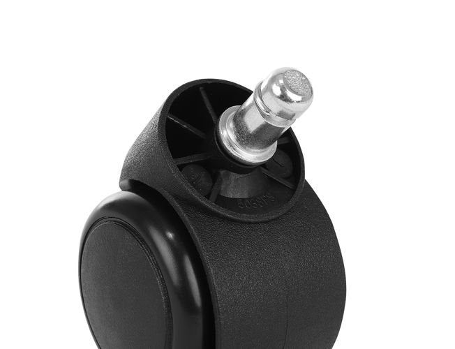 Office chair castors - 5 pcs - black