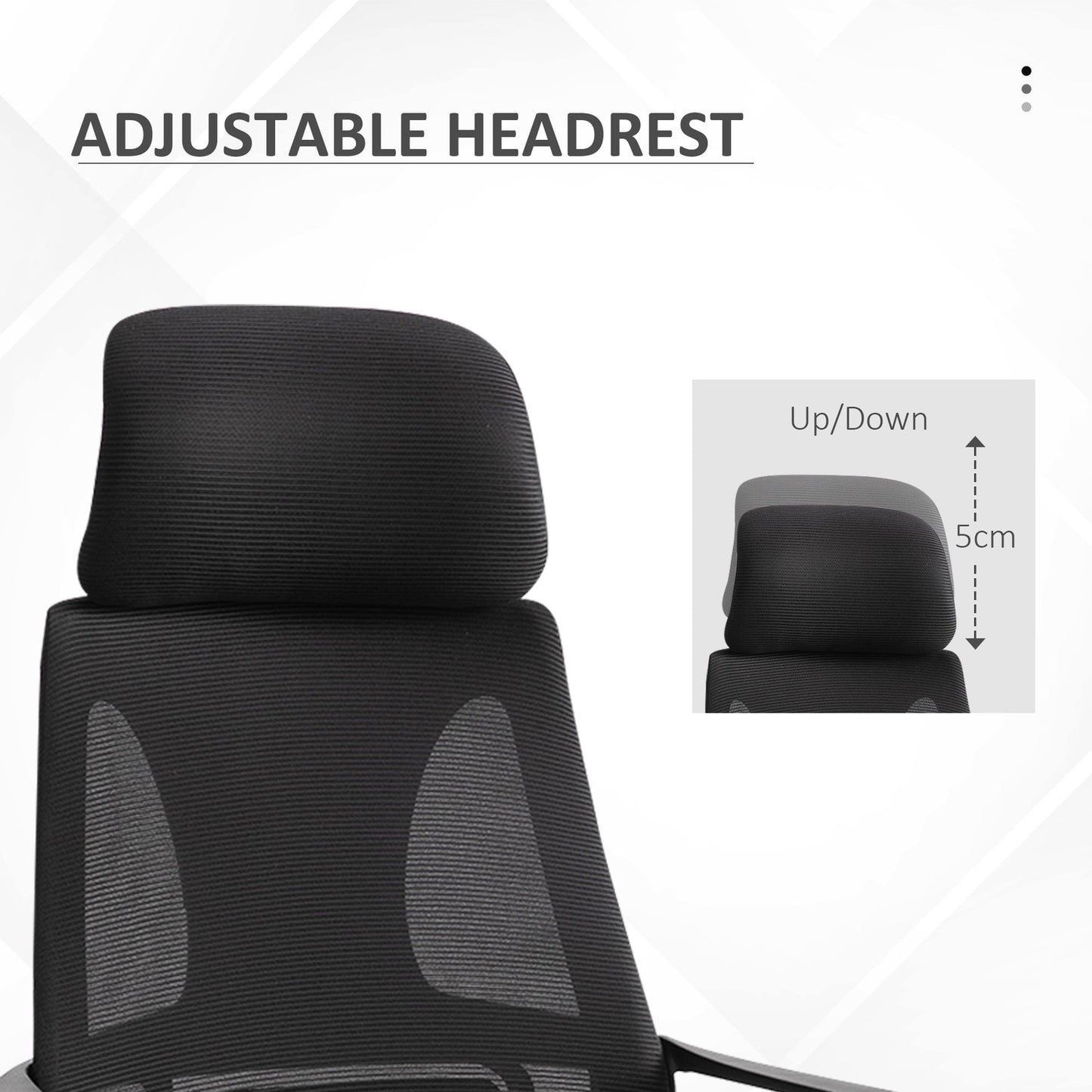 Ergonomic Office Chair, Adjustable Height, Lumbar Support