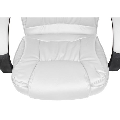 Office chair, eco-leather - white, Malatec 23240
