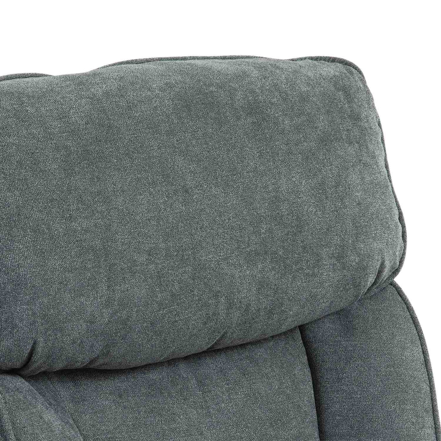 Ergonomic gray office chair, linen look, height adjustable