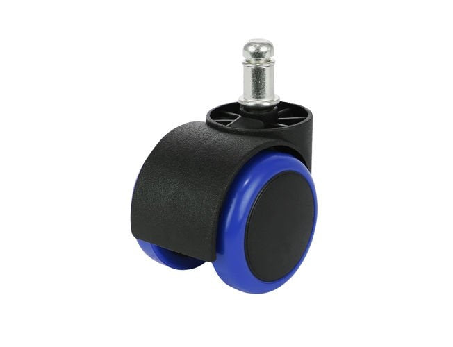 Office chair wheels - 5 pcs - blue