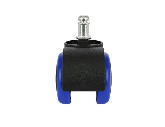 Office chair wheels - 5 pcs - blue