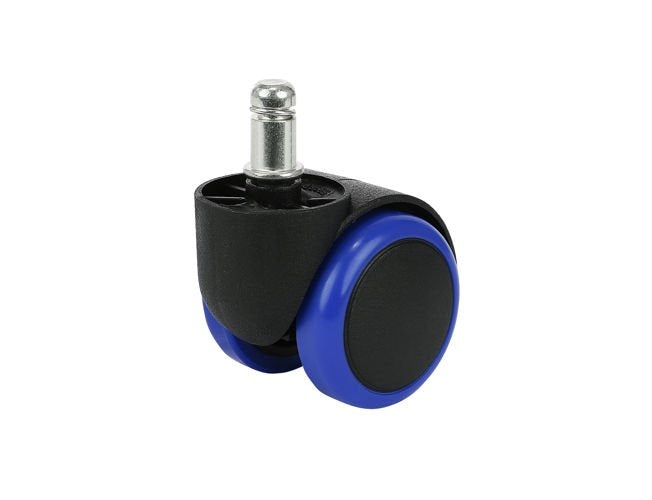 Office chair wheels - 5 pcs - blue