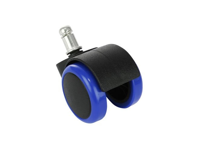 Office chair wheels - 5 pcs - blue