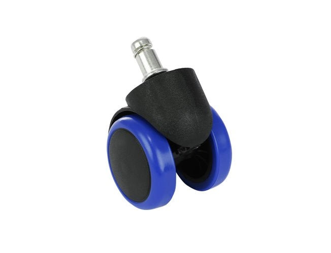 Office chair wheels - 5 pcs - blue