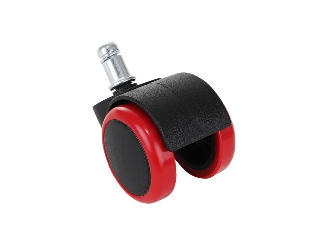 Office chair wheels - 5 pcs - red