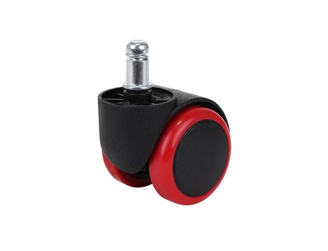 Office chair wheels - 5 pcs - red