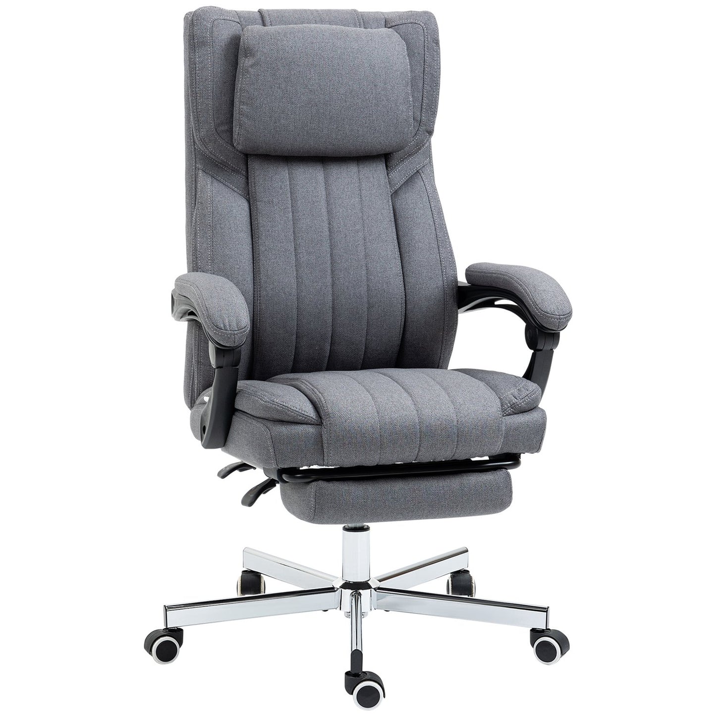 Ergonomic office chair, Reclining, Massage, Grey
