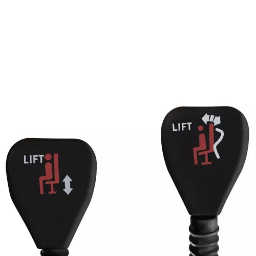 Office chair with footrest - black Malatec 23286