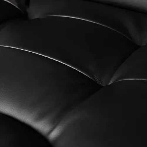 Office chair with footrest - black Malatec 23286