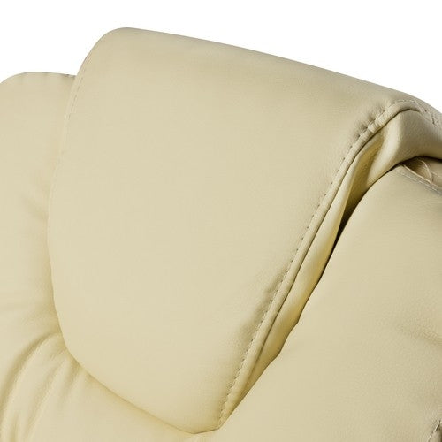 Office chair with footrest - white Malatec 23287