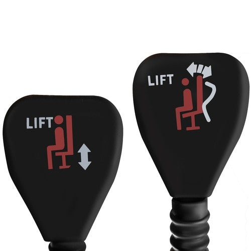 Office chair with footrest - white Malatec 23287