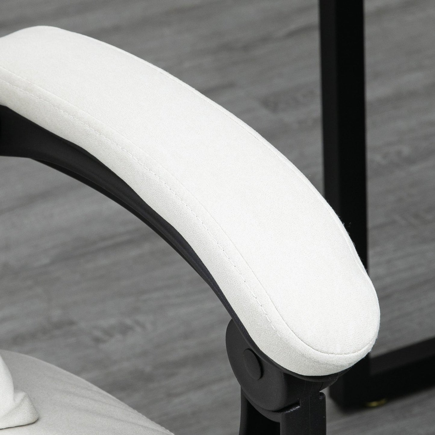 Ergonomic Cream White Executive Massage Office Chair
