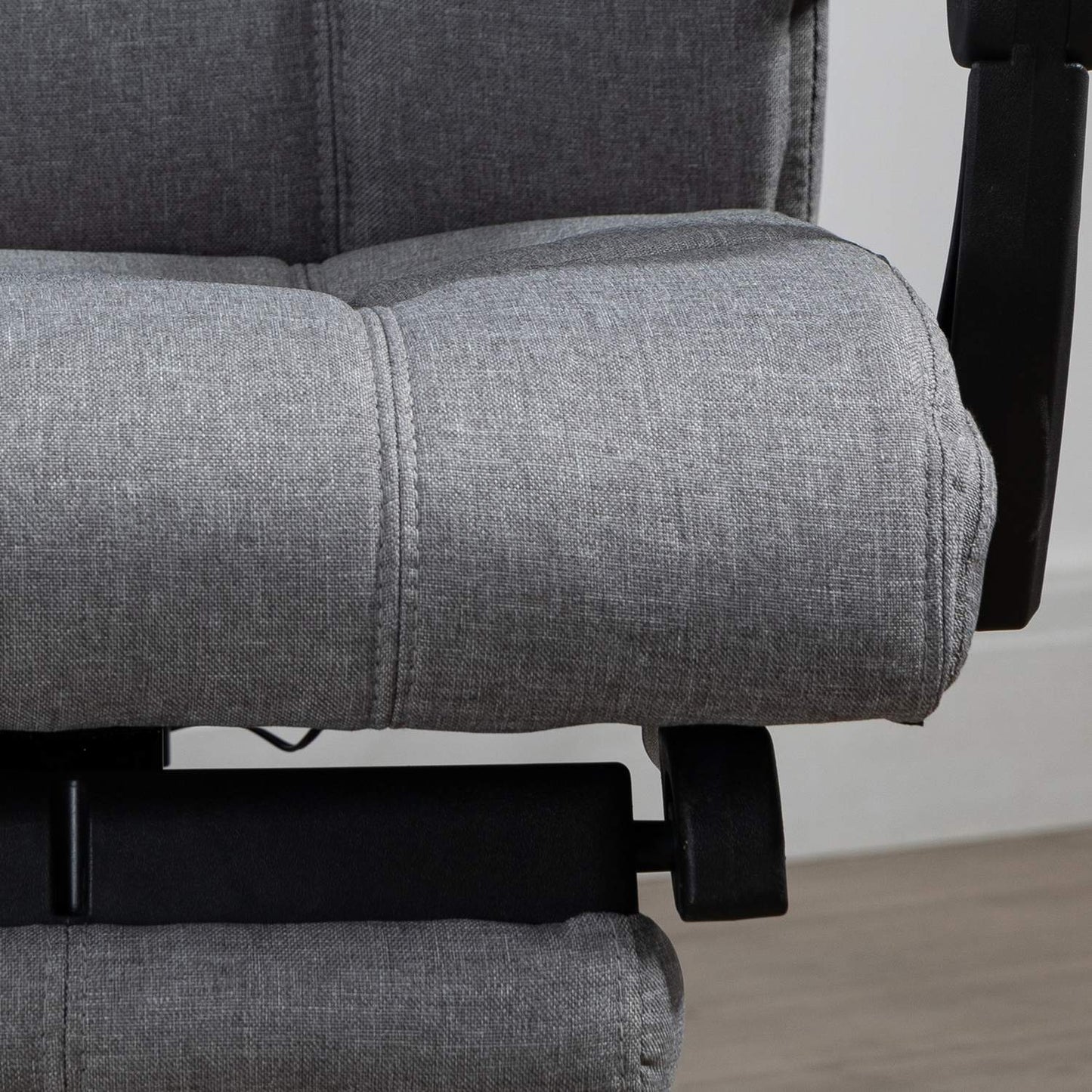 Ergonomic office chair with massage & lumbar heating, Grey