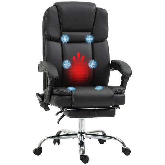Ergonomic office chair with vibration massage & heating
