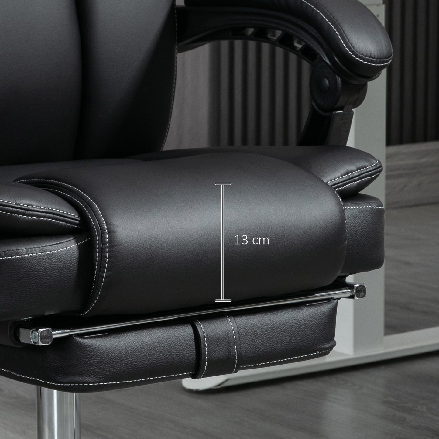 Ergonomic office chair with vibration massage & heating