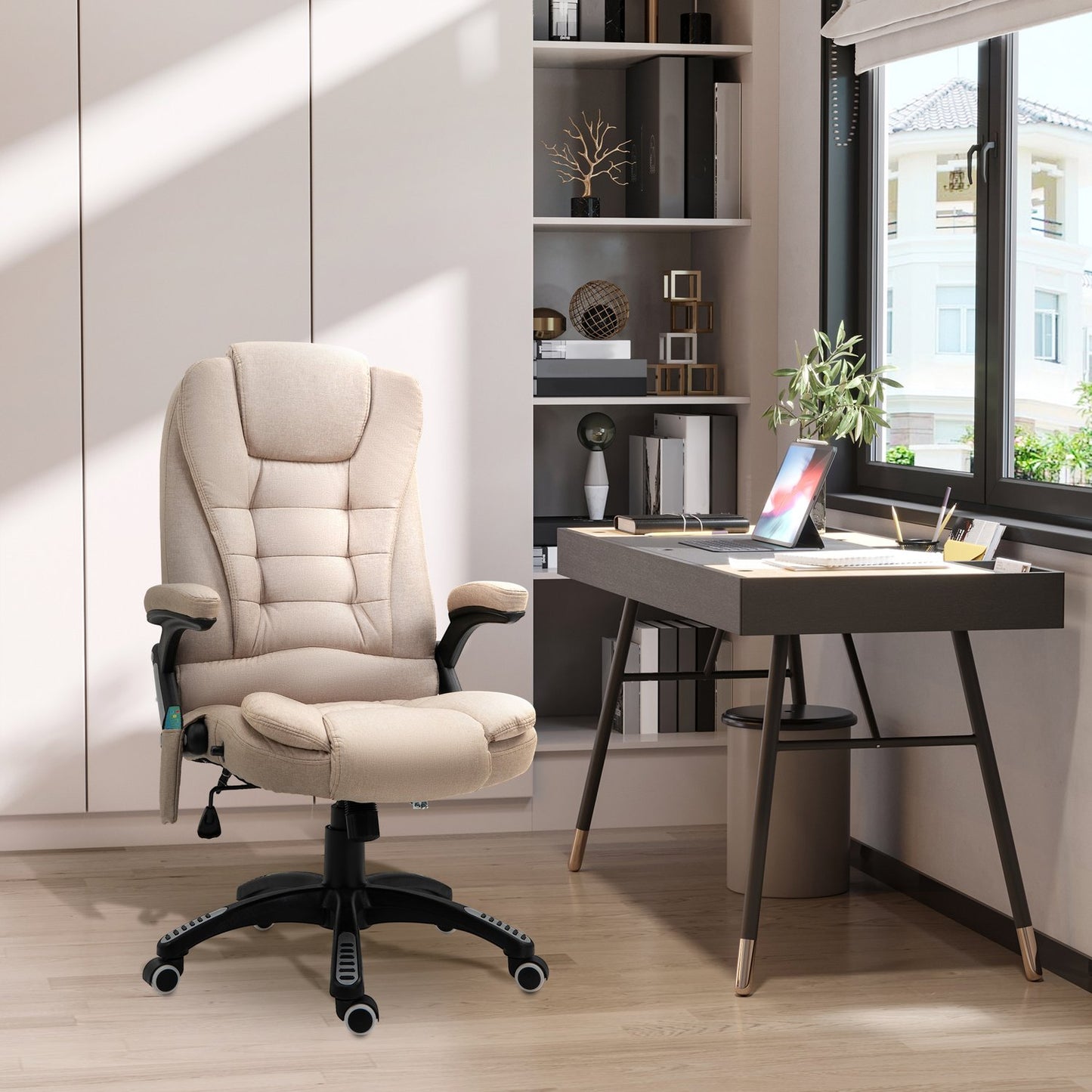 Ergonomic office chair with massage, heat and rest