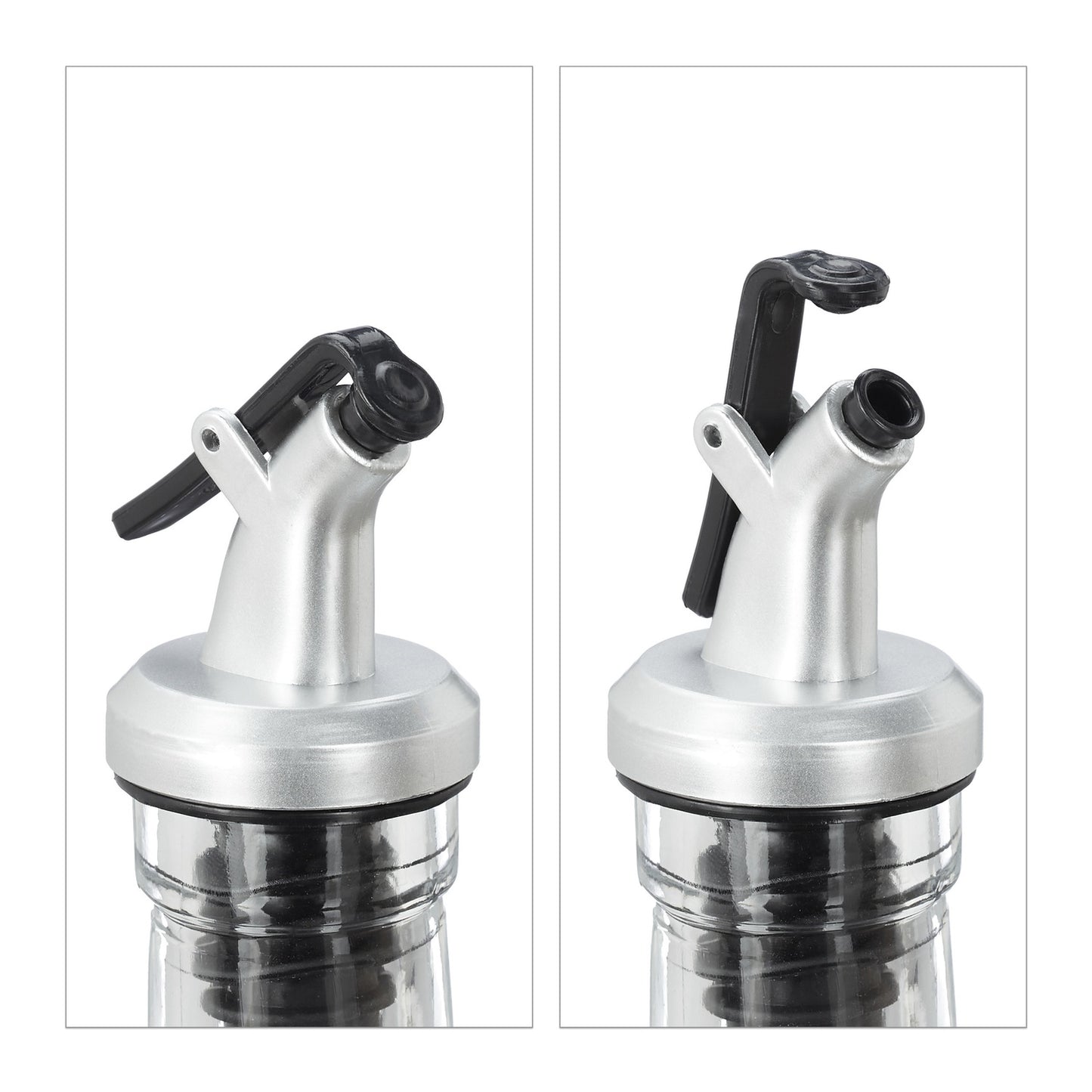Oil and vinegar set with 4 bottles