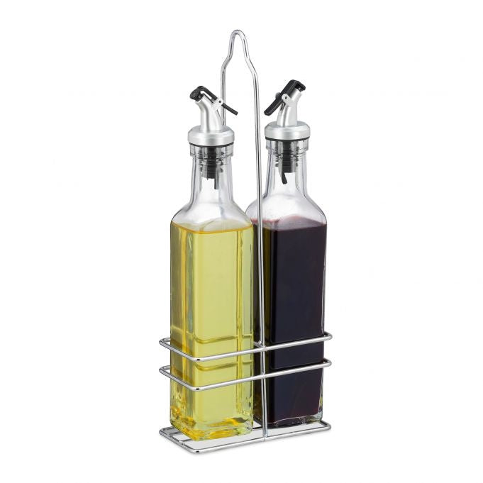 Oil and vinegar set with stand